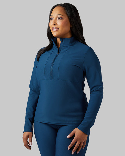 WOMEN'S ACTIVE RIB ½ ZIP TOP