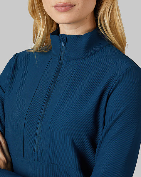 WOMEN'S ACTIVE RIB ½ ZIP TOP