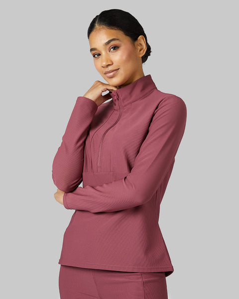 WOMEN'S ACTIVE RIB ½ ZIP TOP