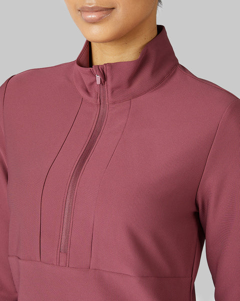 WOMEN'S ACTIVE RIB ½ ZIP TOP