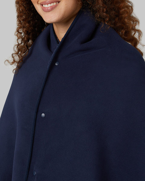 WOMEN'S FLEECE-LINED SHERPA WEARABLE BLANKET