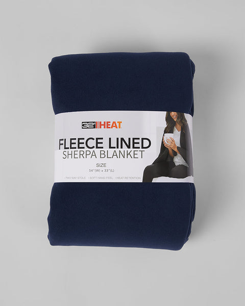 WOMEN'S FLEECE-LINED SHERPA WEARABLE BLANKET
