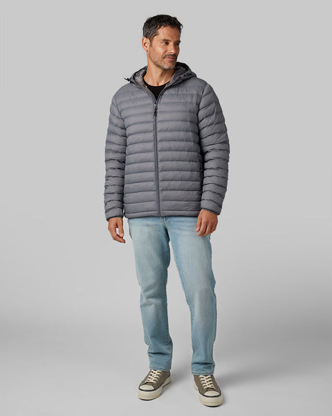 MEN'S LIGHTWEIGHT PACKABLE HOODED JACKET