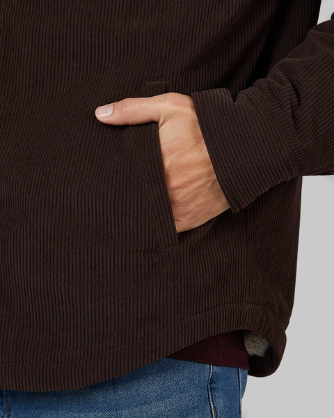 MEN'S SHERPA-LINED CORDUROY SHIRT JACKET