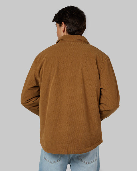 MEN'S SHERPA-LINED CORDUROY SHIRT JACKET