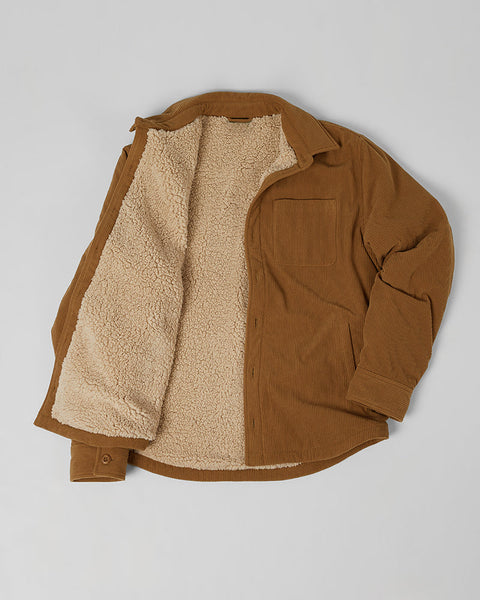 MEN'S SHERPA-LINED CORDUROY SHIRT JACKET