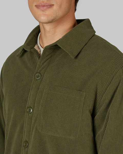 MEN'S SHERPA-LINED CORDUROY SHIRT JACKET