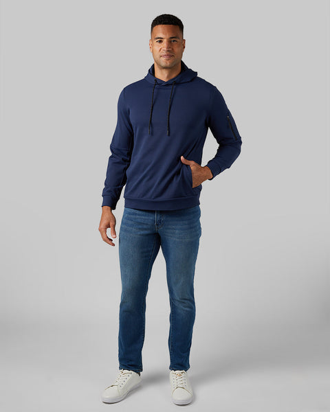 MEN'S SOFT STRETCH TERRY PULLOVER HOODIE