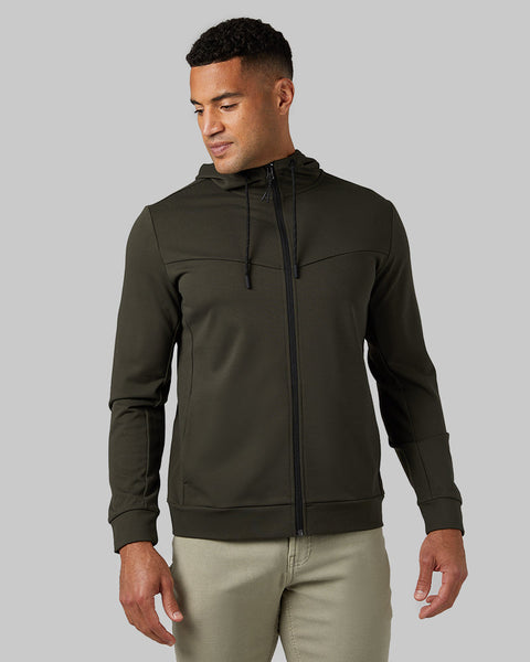 MEN'S SOFT STRETCH TERRY FULL-ZIP HOODIE