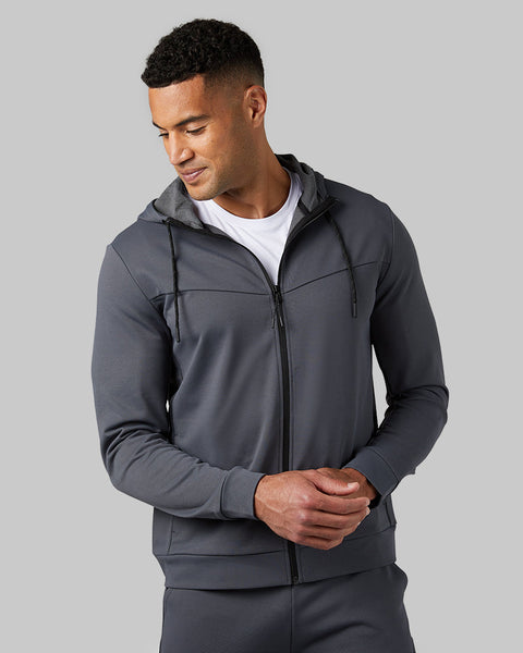 MEN'S SOFT STRETCH TERRY FULL-ZIP HOODIE