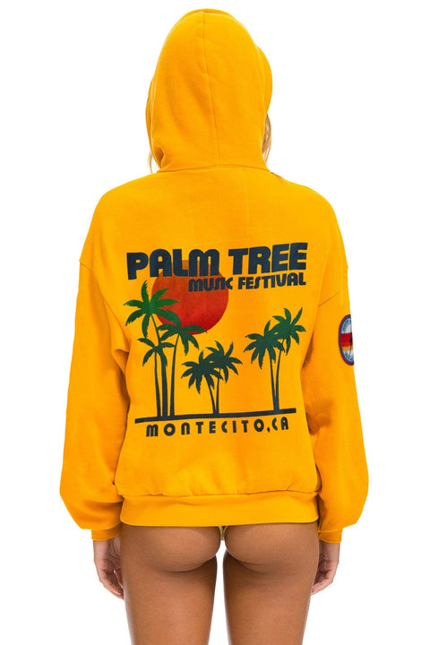 PALM TREE MONTECITO 2025 PULLOVER HOODIE RELAXED - GOLD