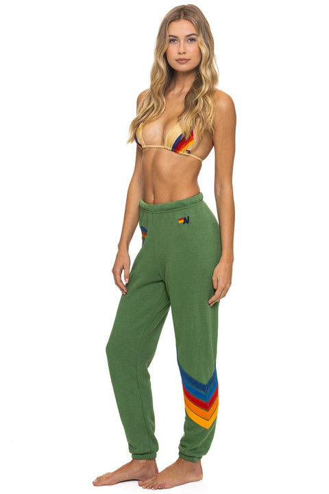 ALL SEASONS CIRCLE CHEVRON SWEATPANTS - PALM