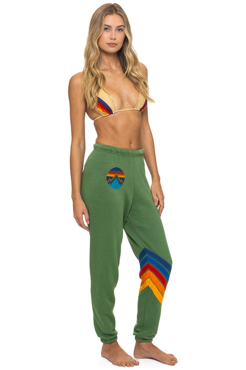 ALL SEASONS CIRCLE CHEVRON SWEATPANTS - PALM