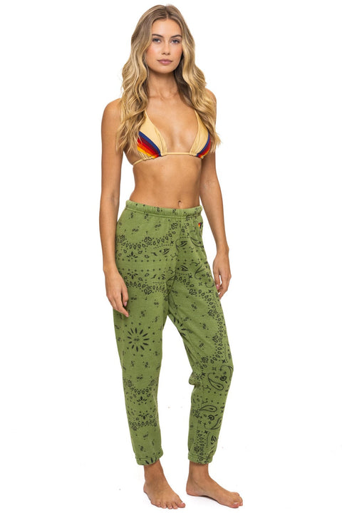 BANDANA SWEATPANTS - JUNGLE GREEN