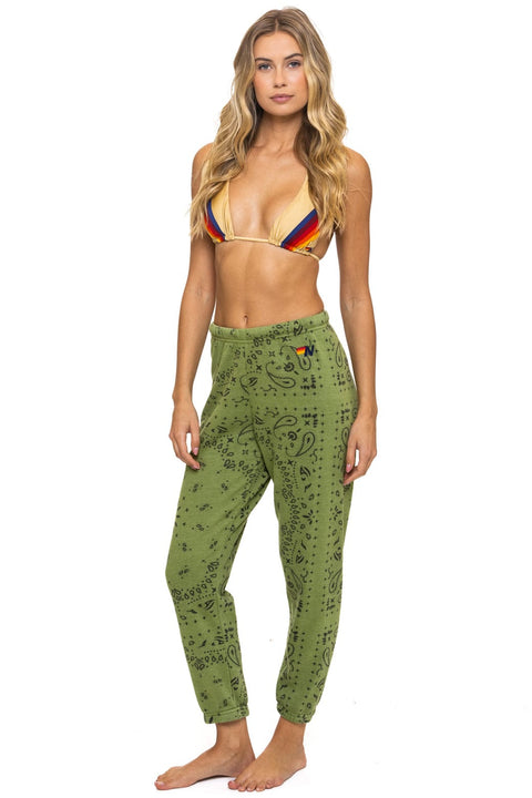 BANDANA SWEATPANTS - JUNGLE GREEN