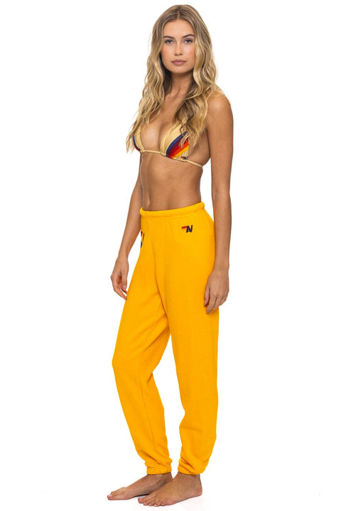 LOGO SWEATPANTS - GOLD