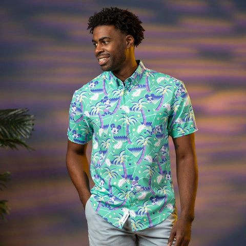 Disney Cabana Mickey – KUNUFLEX Short Sleeve Shirt