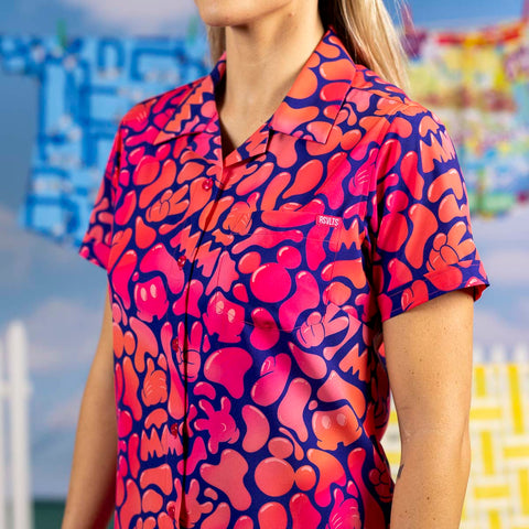 Disney Glow Flow Mickey – Women's KUNUFLEX Short Sleeve Shirt