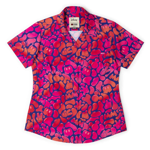 Disney Glow Flow Mickey – Women's KUNUFLEX Short Sleeve Shirt