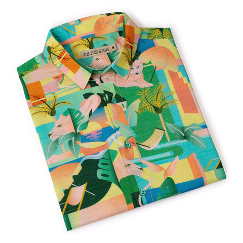 Big Cat Cabana – Bamboo Short Sleeve Shirt