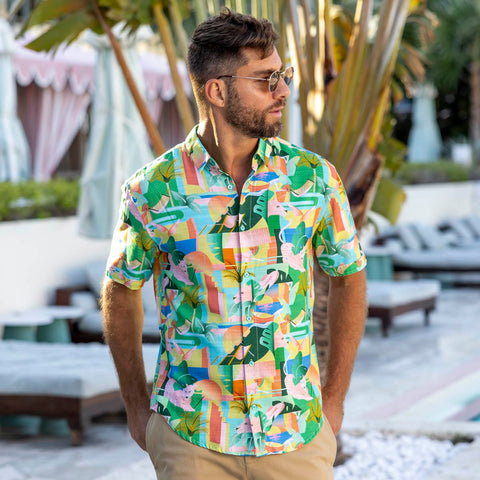 Big Cat Cabana – Bamboo Short Sleeve Shirt