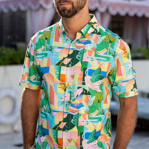 Big Cat Cabana – Bamboo Short Sleeve Shirt