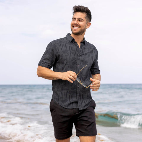 Bula (After Dark) – Bamboo Short Sleeve Shirt