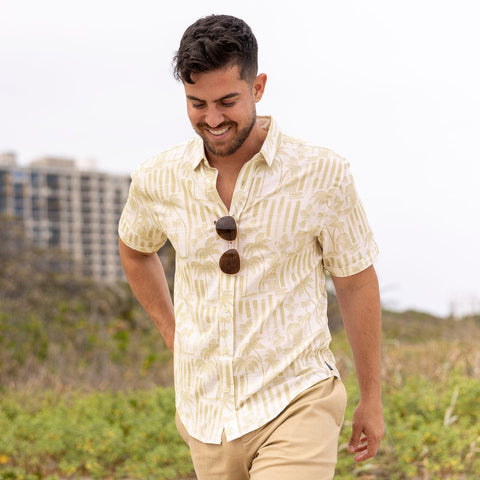 Bula (Gold) – Bamboo Short Sleeve Shirt