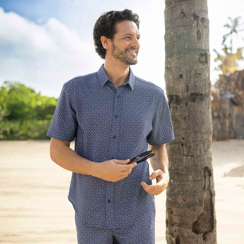 'Roccan Tiles – Bamboo Short Sleeve Shirt