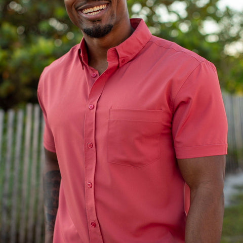 Cabana Collection Siesta Red – KUNUFLEX Short Sleeve Shirt