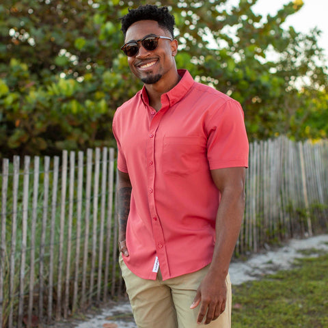 Cabana Collection Siesta Red – KUNUFLEX Short Sleeve Shirt