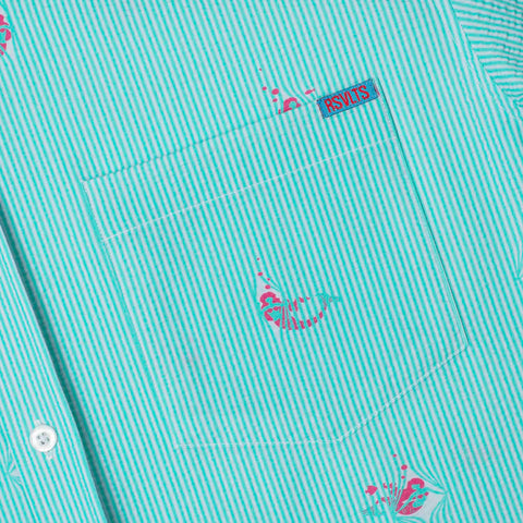 Mermaids – Stretch Seersucker Short Sleeve Shirt