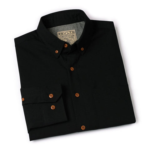 Black – BorlandFlex™ Long Sleeve Flannel (2024 Fit)