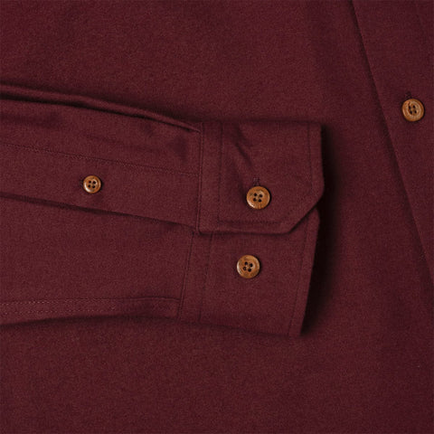Burgundy – BorlandFlex™ Long Sleeve Flannel (2024 Fit)