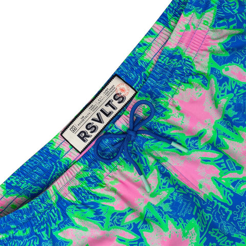 Camp Kunu Floral (Light Blue) – Hybrid Shorts