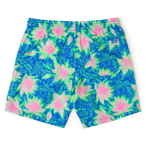 Camp Kunu Floral (Light Blue) – Hybrid Shorts