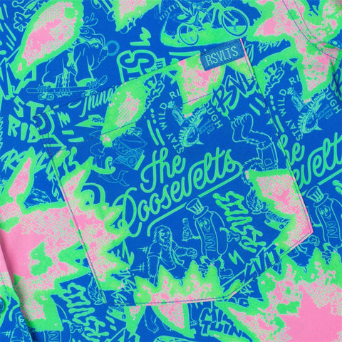 Camp Kunu Floral (Light Blue) – KUNUFLEX Short Sleeve Shirt