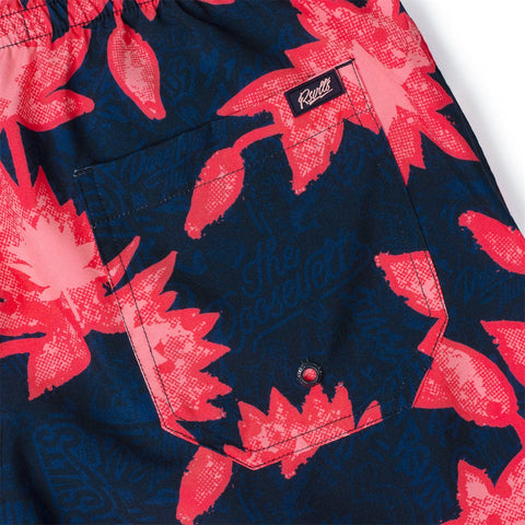 Camp Kunu Floral (Red) – Hybrid Shorts