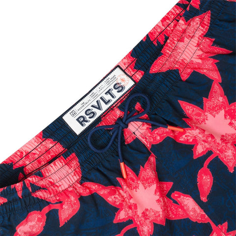 Camp Kunu Floral (Red) – Hybrid Shorts