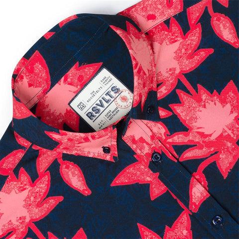 Camp Kunu Floral (Red) – KUNUFLEX Short Sleeve Shirt