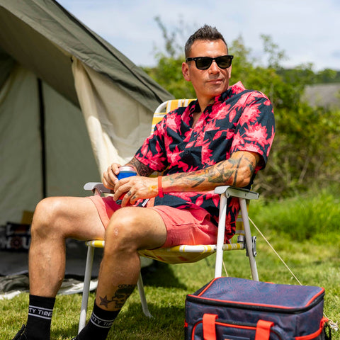 Camp Kunu Floral (Red) – KUNUFLEX Short Sleeve Shirt