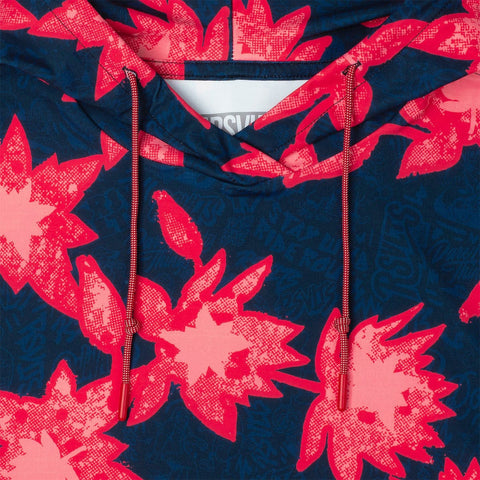 Camp Kunu Floral (Red) – Performance Hoodie