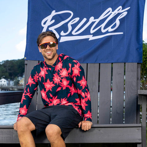 Camp Kunu Floral (Red) – Performance Hoodie