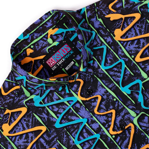 '90s Retro Retro Squigglies – KUNUFLEX Short Sleeve Shirt