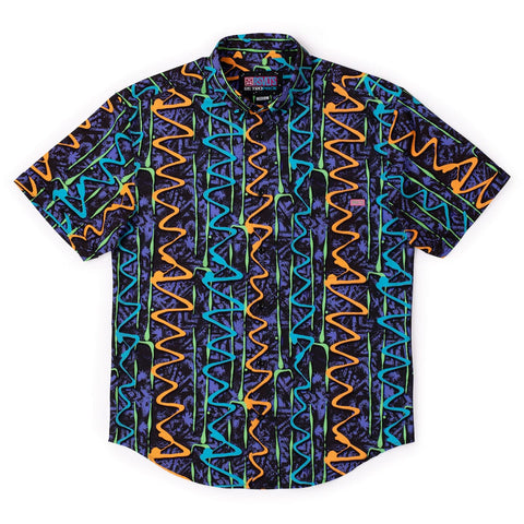 '90s Retro Retro Squigglies – KUNUFLEX Short Sleeve Shirt