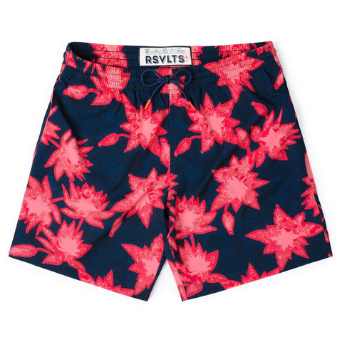 Camp Kunu Floral (Red) – Hybrid Shorts