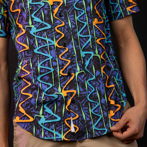 '90s Retro Retro Squigglies – KUNUFLEX Short Sleeve Shirt