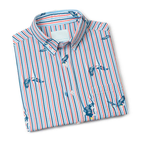 America's Got Talons – Stretch Seersucker Short Sleeve Shirt