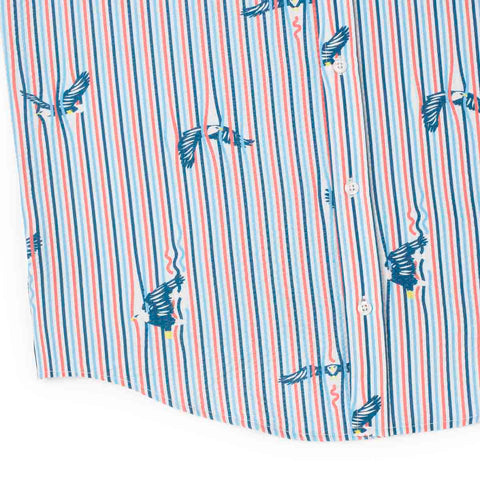 America's Got Talons – Stretch Seersucker Short Sleeve Shirt