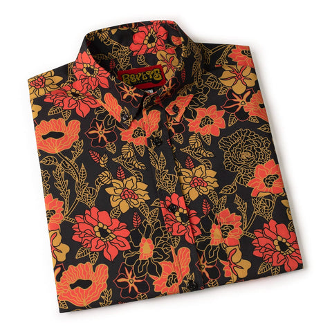 '70s Retro Bustle in Your Hedgerow – KUNUFLEX Short Sleeve Shirt